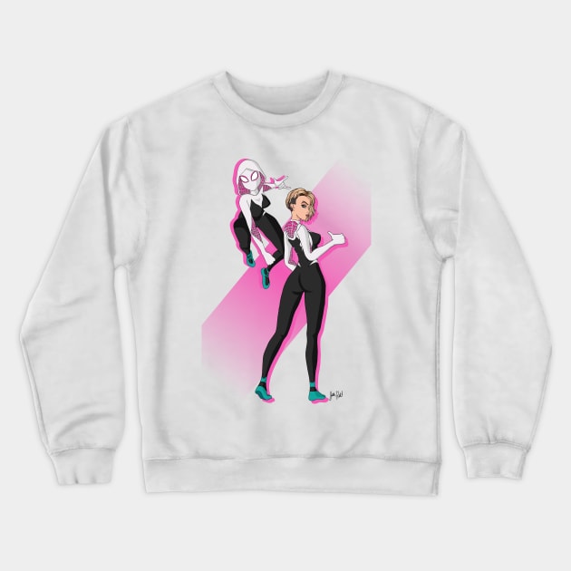 Spider-Gwen Crewneck Sweatshirt by RAWRstad